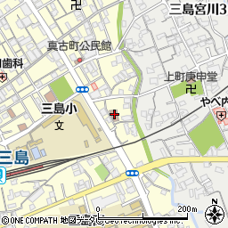四国中央市役所　三島施設みしま児童センター非常用周辺の地図