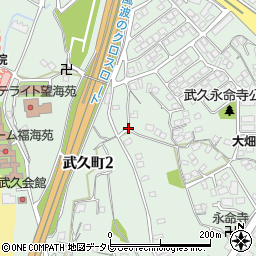 山口県下関市武久町周辺の地図