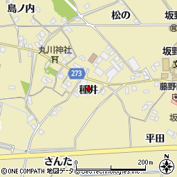 徳島県小松島市坂野町種井周辺の地図