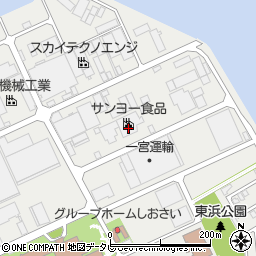 サンヨー食品株式会社　新居浜工場周辺の地図