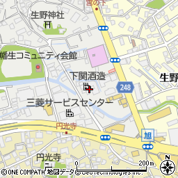 下関酒造株式会社周辺の地図