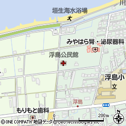 浮島公民館周辺の地図