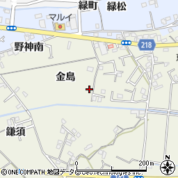 徳島県小松島市大林町金島周辺の地図