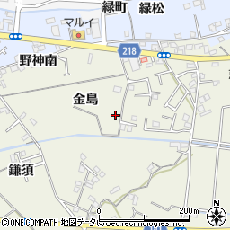 徳島県小松島市大林町（金島）周辺の地図