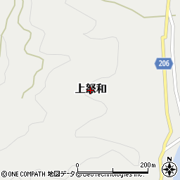 愛媛県松山市上怒和周辺の地図