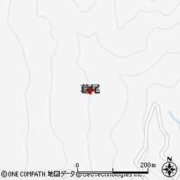 徳島県美馬市木屋平葛尾周辺の地図