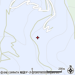 徳島県三好市井川町井内西167周辺の地図