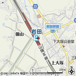 岩田駅周辺の地図