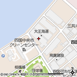 大王海運中之庄倉庫周辺の地図