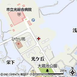山口合同ガス徳山支店光センター周辺の地図