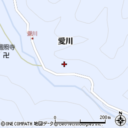 和歌山県日高郡日高川町愛川周辺の地図