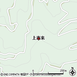 徳島県美馬郡つるぎ町半田上喜来周辺の地図