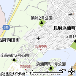 山口県下関市長府浜浦町11周辺の地図