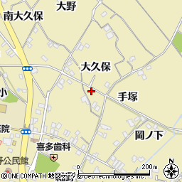 徳島県小松島市坂野町大久保周辺の地図
