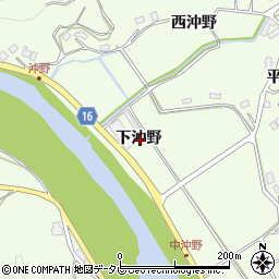 徳島県徳島市飯谷町下沖野周辺の地図