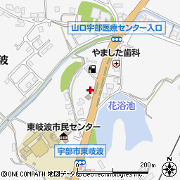 山口県宇部市東岐波3835周辺の地図