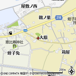 徳島県小松島市坂野町大原周辺の地図