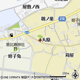 徳島県小松島市坂野町（大原）周辺の地図