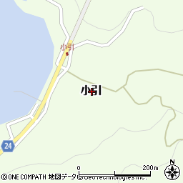 和歌山県日高郡由良町小引周辺の地図