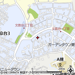 山口県宇部市文京台周辺の地図