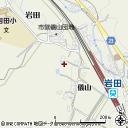 山口県光市岩田儀山周辺の地図