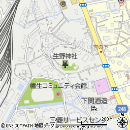 生野神社周辺の地図