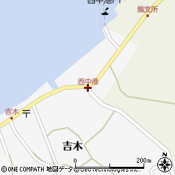 西中港周辺の地図