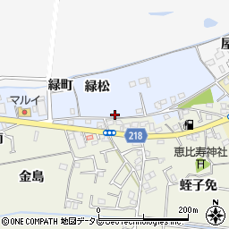 徳島県小松島市赤石町緑松周辺の地図