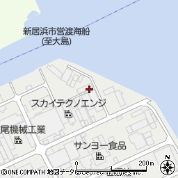 四国洗機工業株式会社　新居浜工場周辺の地図