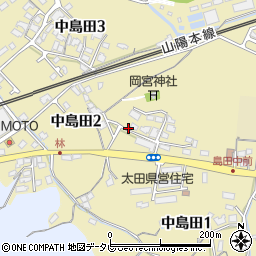山口県光市中島田周辺の地図