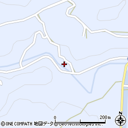 徳島県名東郡佐那河内村下横関周辺の地図