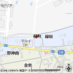 徳島県小松島市和田津開町緑町周辺の地図