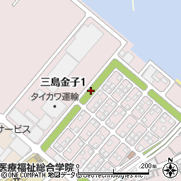 愛媛県四国中央市三島金子周辺の地図