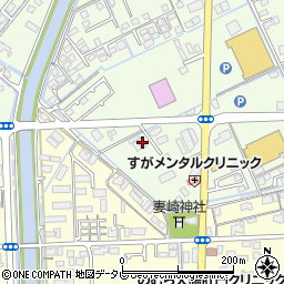 山口県宇部市中野開作437-1周辺の地図