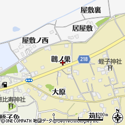 徳島県小松島市坂野町鸛ノ巣周辺の地図