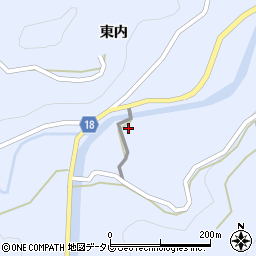 嵯峨峡 渡月周辺の地図