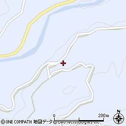 徳島県名東郡佐那河内村下水上周辺の地図