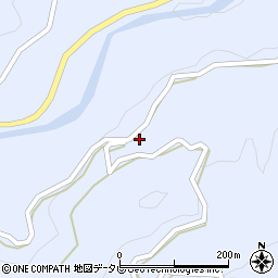徳島県佐那河内村（名東郡）下（水上）周辺の地図
