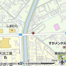 山口県宇部市中野開作641周辺の地図