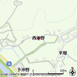 徳島県徳島市飯谷町西沖野周辺の地図