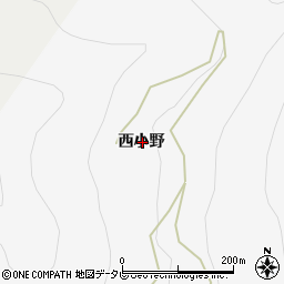 徳島県名西郡神山町神領西小野周辺の地図