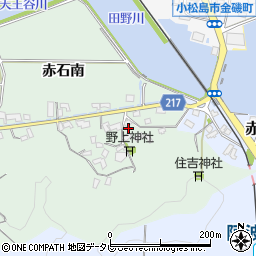 徳島県小松島市田野町勢合周辺の地図