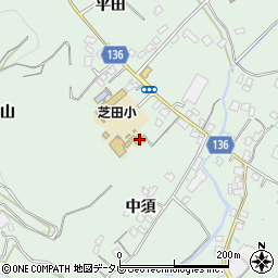 徳島県小松島市田野町中須周辺の地図