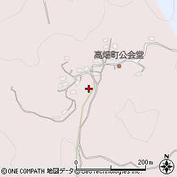 山口県下関市高畑周辺の地図