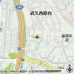 武久3号公園周辺の地図