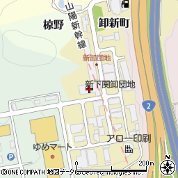宮崎硝子周辺の地図