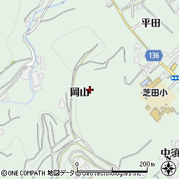 徳島県小松島市田野町岡山周辺の地図