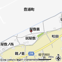徳島県小松島市和田津開町屋敷裏周辺の地図