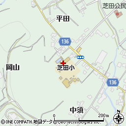 小松島市立芝田小学校周辺の地図
