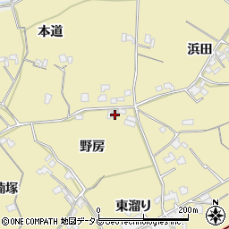 徳島県小松島市坂野町野房周辺の地図